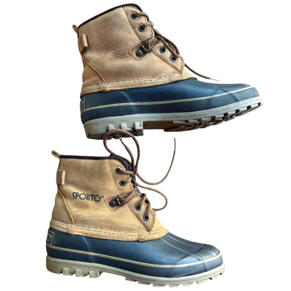 Sporto Thermalite Insulated Duck Boots with Lug Style Soles size 7 - Picture 2 of 15